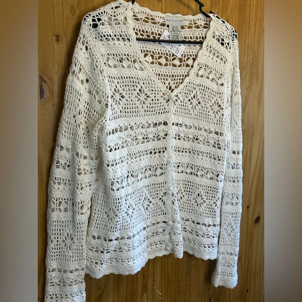 White Stag Ivory Crochet Knitwear - Picture 2 of 4